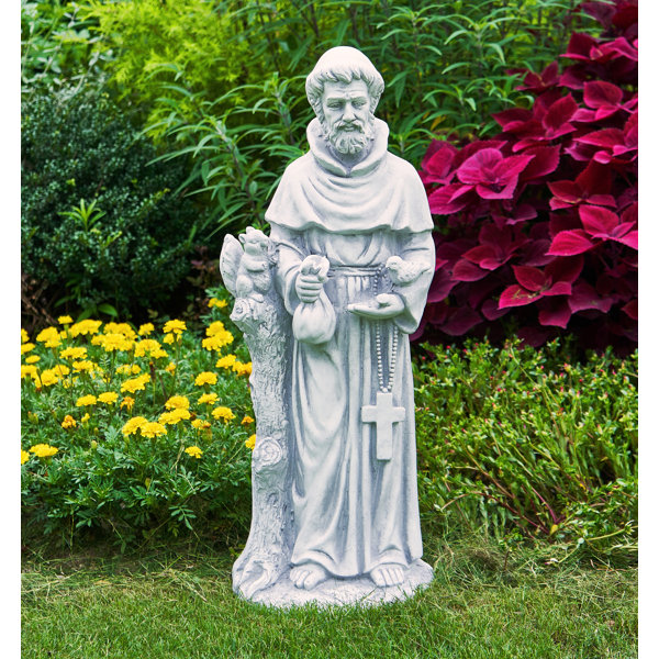 Trinx St Francis Garden Statues 31 Inch Saint Francis Of Assisi
